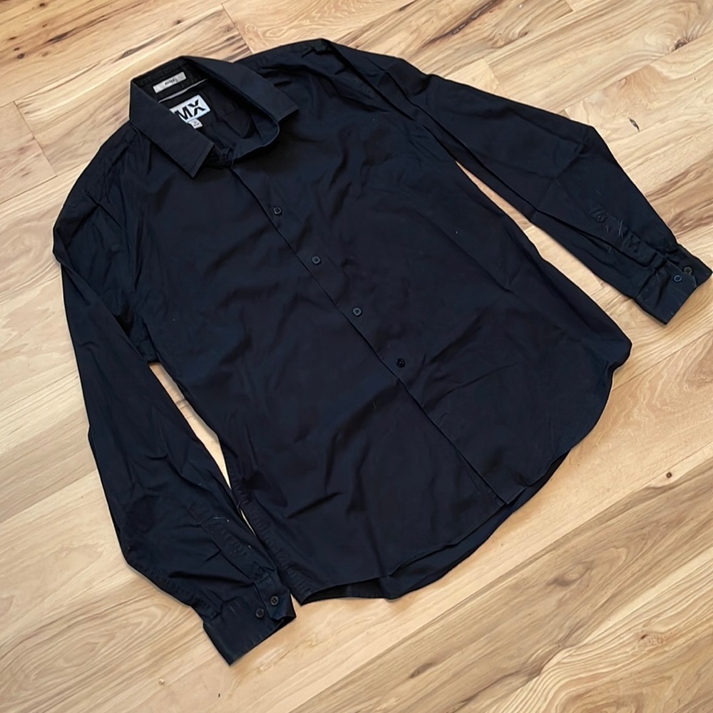 Express 1MX Fitted long sleeve button down sz Large